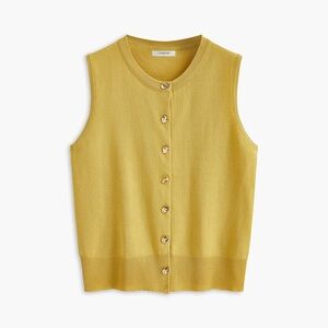 Commense breasted jersey sweater vest